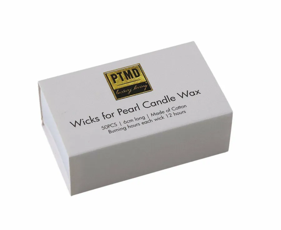 PTMD Pearl Candle Wax 500 gram beige + Candle Wax wick box Hot
