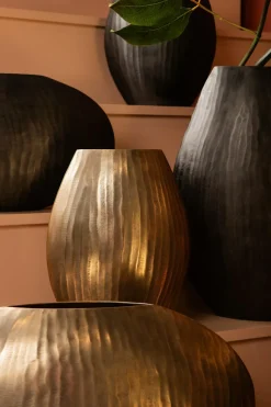 PTMD Pot Jowad Antique Gold alu sheet pot rib hoog ovaal M Best