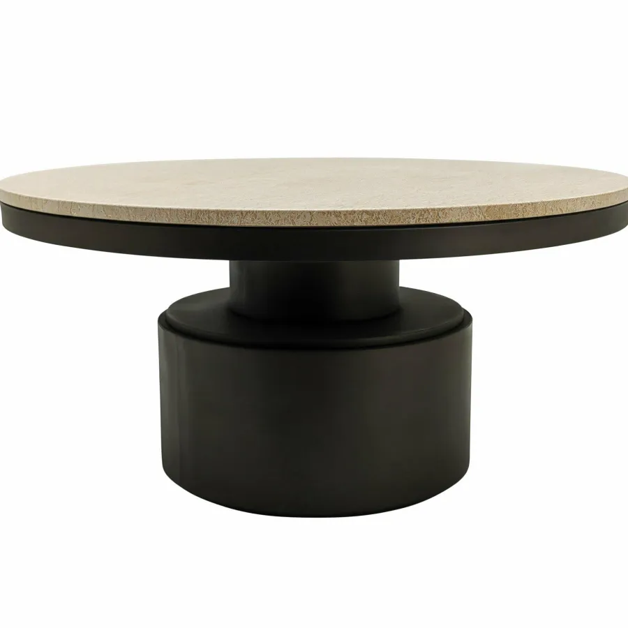 PTMD Salontafel Bregt laag Ø 90 beige marmer Best