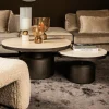 PTMD Salontafel Bregt laag Ø 60 beige marmer New