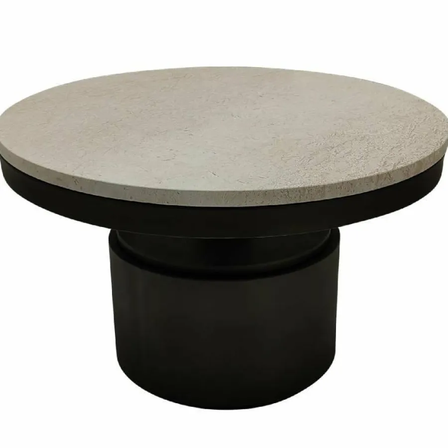 PTMD Salontafel Bregt laag Ø 60 beige marmer New