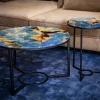 PTMD Salontafel Logan Bruinglass met stalen onderstel Sale