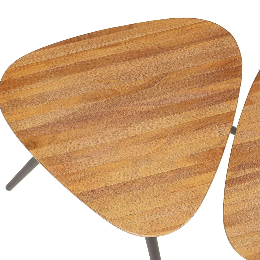 PTMD Salontafel set Rupert Naturel recycled teak Best