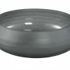 PTMD Schaal Nadah Grijs met geribbeld mat glas Outlet