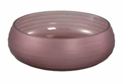 PTMD Schaal Nadah Roze met geribbeld mat glas Hot