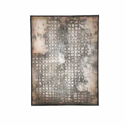 PTMD Schilderij Pathe Brown canvas rough pattern rechthoek Hot