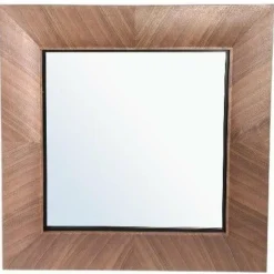 PTMD Spiegel Gezzy Natural wooden curl frame vierkant Best