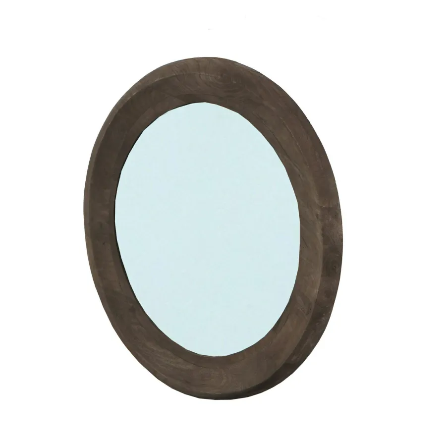 PTMD Spiegel Noam Bruin mango rond S Discount