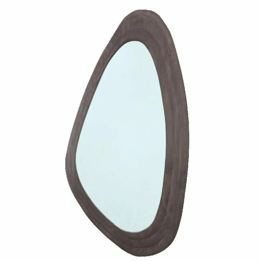 PTMD Spiegel Santin Bruin mango wood organic triangle Online