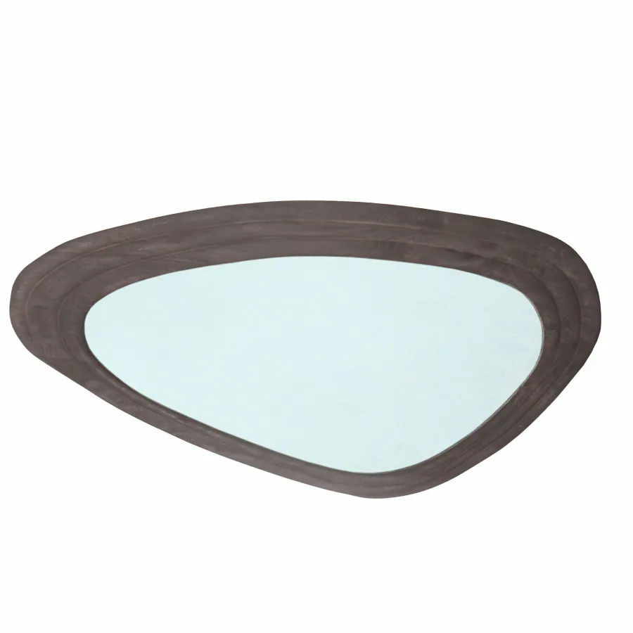 PTMD Spiegel Santin Bruin mango wood organic triangle Online
