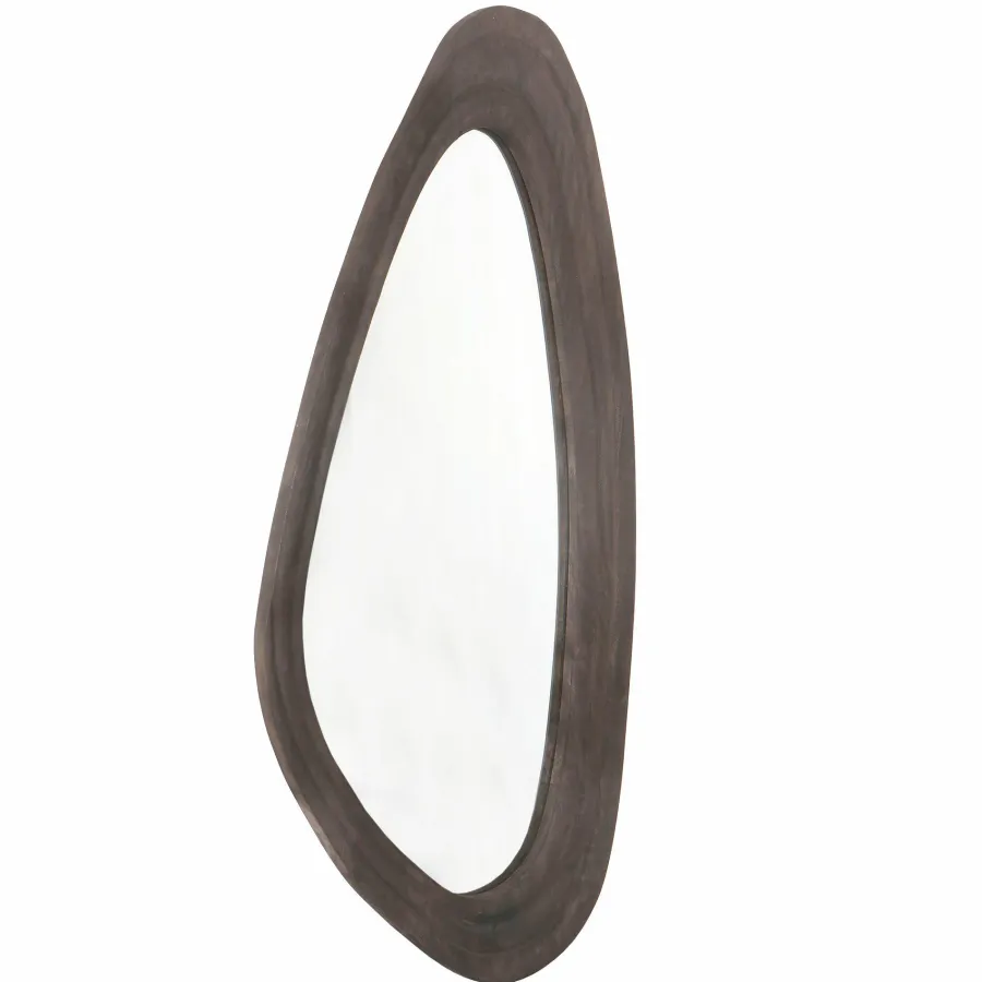PTMD Spiegel Santin Bruin mango wood organic triangle Online