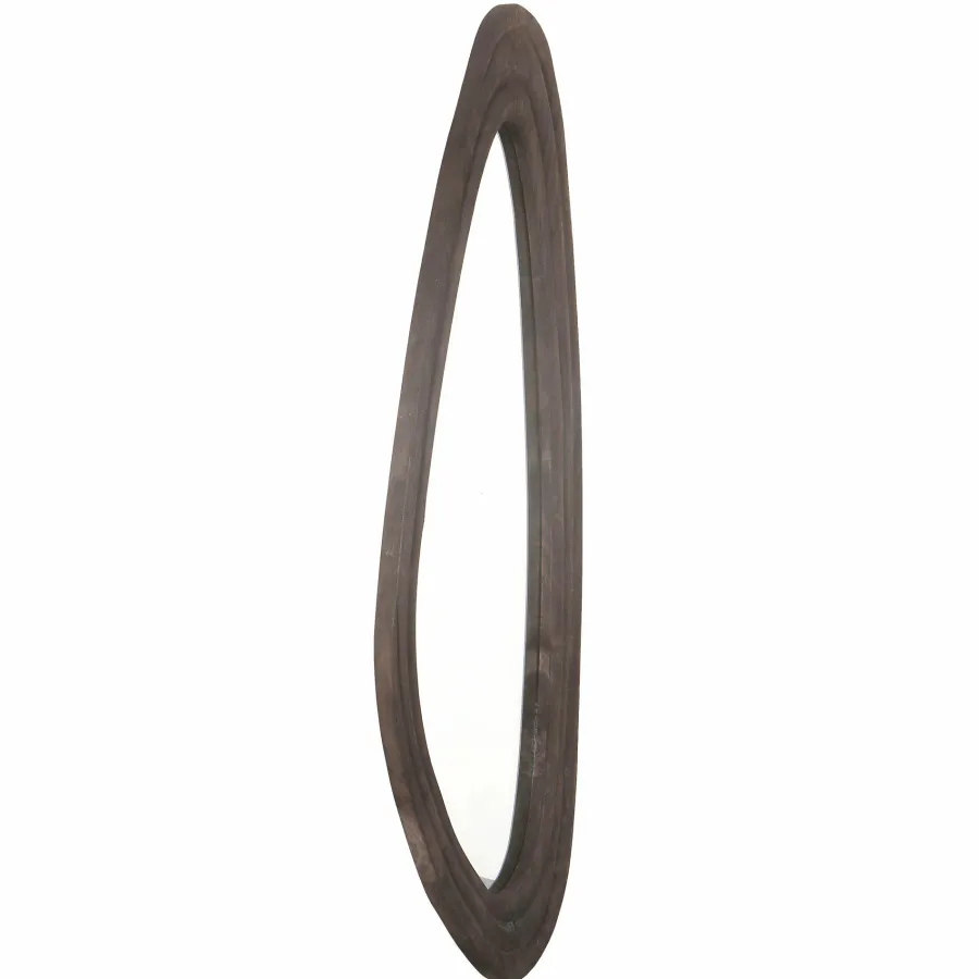 PTMD Spiegel Santin Bruin mango wood organic triangle Online