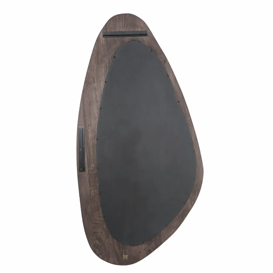 PTMD Spiegel Santin Bruin mango wood organic triangle Online