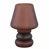 PTMD Tafellamp Led Miron Bruin matglas Discount