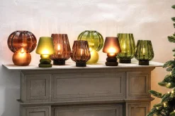 PTMD Tafellamp Led Miron Bruin matglas Discount