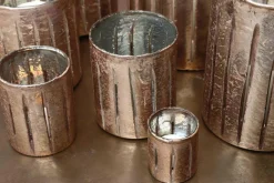 PTMD Theelicht Lisa Rose goud glas - Diverse afmetingen New