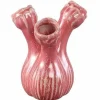 PTMD Vaas Annmarie Light Pink ceramic flower shape tubes S Sale