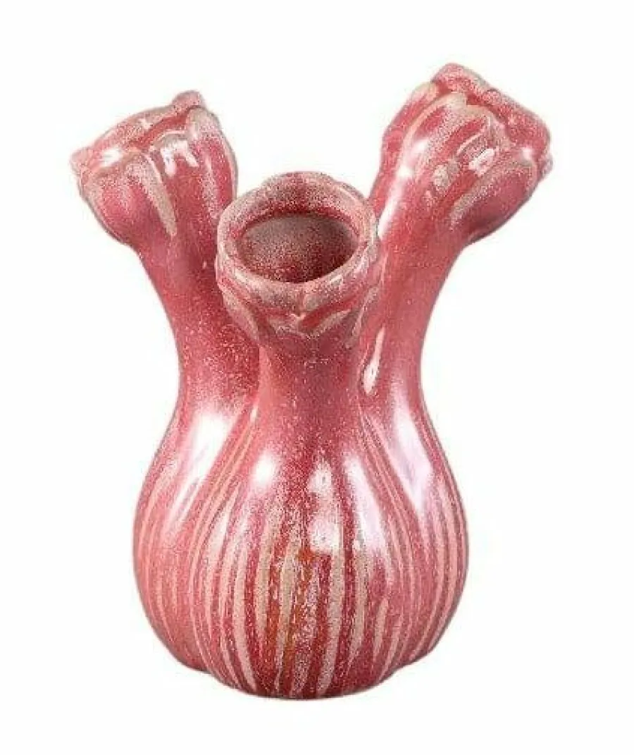 PTMD Vaas Annmarie Light Pink ceramic flower shape tubes S Sale