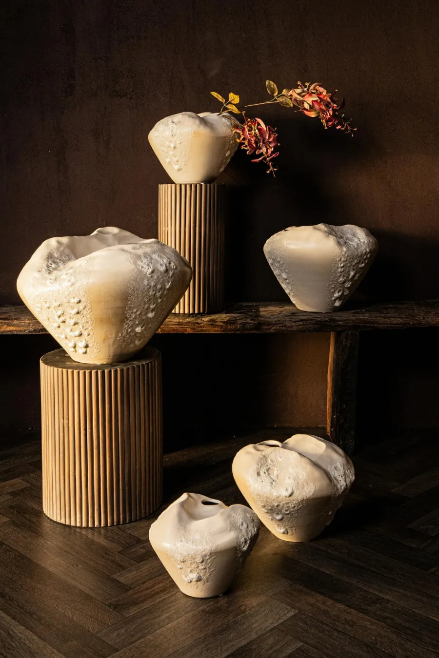 PTMD Vaas Dangelo Creme Keramiek L Outlet