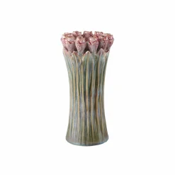 PTMD Vaas Tulips Mint Green ceramic tulip shaped S New