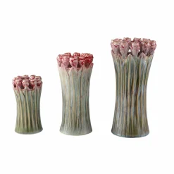 PTMD Vaas Tulips Mint Green ceramic tulip shaped S New