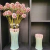 PTMD Vaas Tulips Mint Green ceramic tulip shaped M Hot