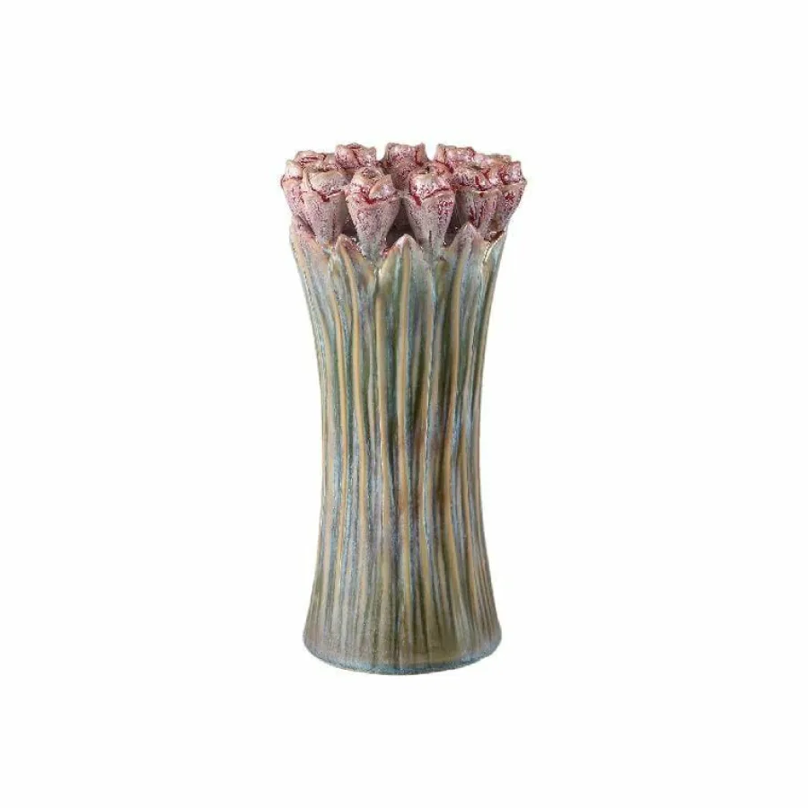 PTMD Vaas Tulips Mint Green ceramic tulip shaped L Online