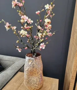 PTMD Vaas Xamery rood dik glas vase bubble waves L Online