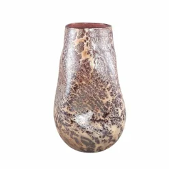 PTMD Vaas Xamery rood dik glas vase bubble waves L Online