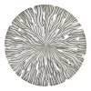 PTMD Wandornament Bonte Creme MDF Wavy rond L Hot