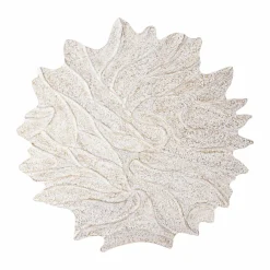 PTMD Wandornament Ceanna Crème MDF Wavy rond L