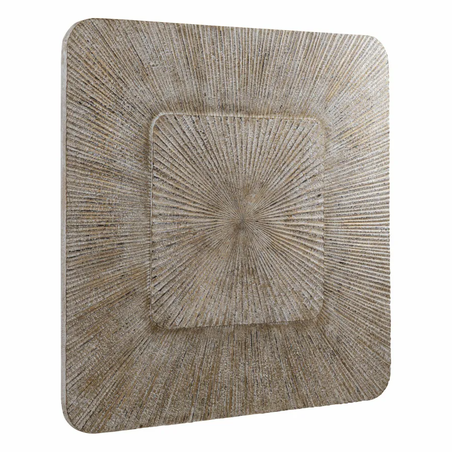 PTMD Wandornament Dishita Crème vierkant mdf M Clearance