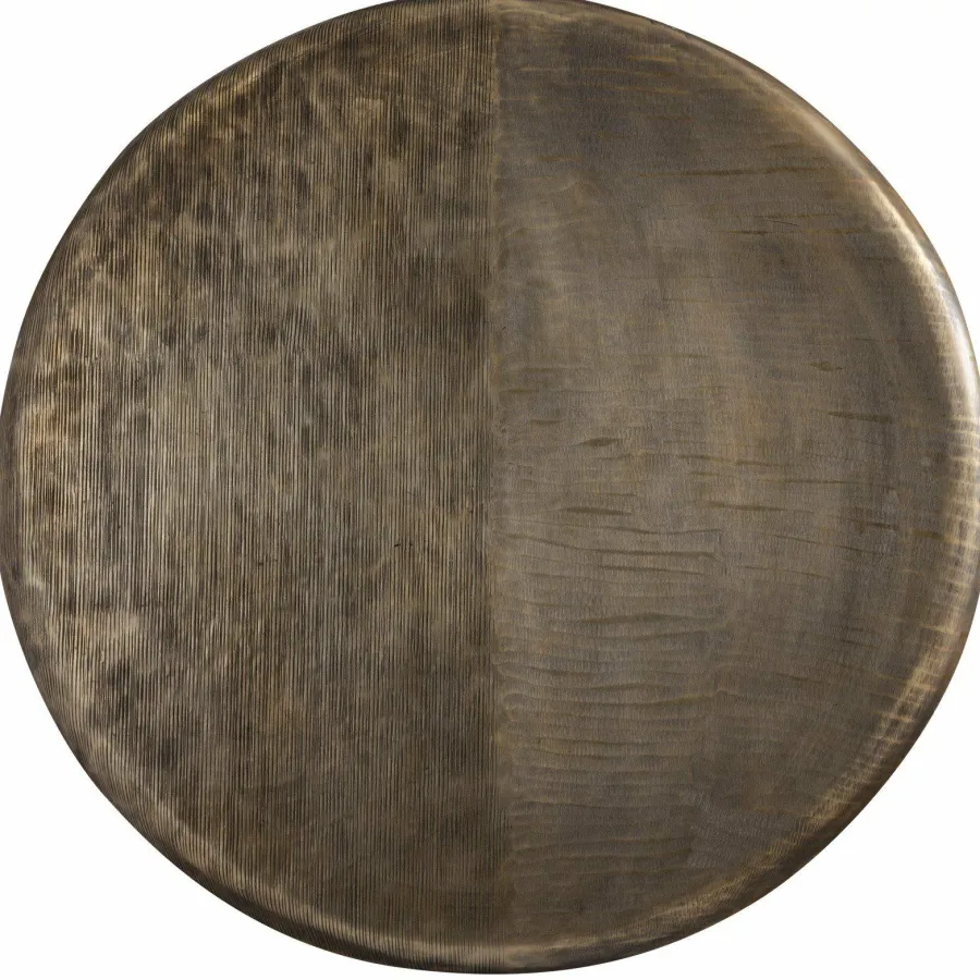 PTMD Wandornament Jowad Antiek Goud geribbed S - Ø60.5 cm Discount