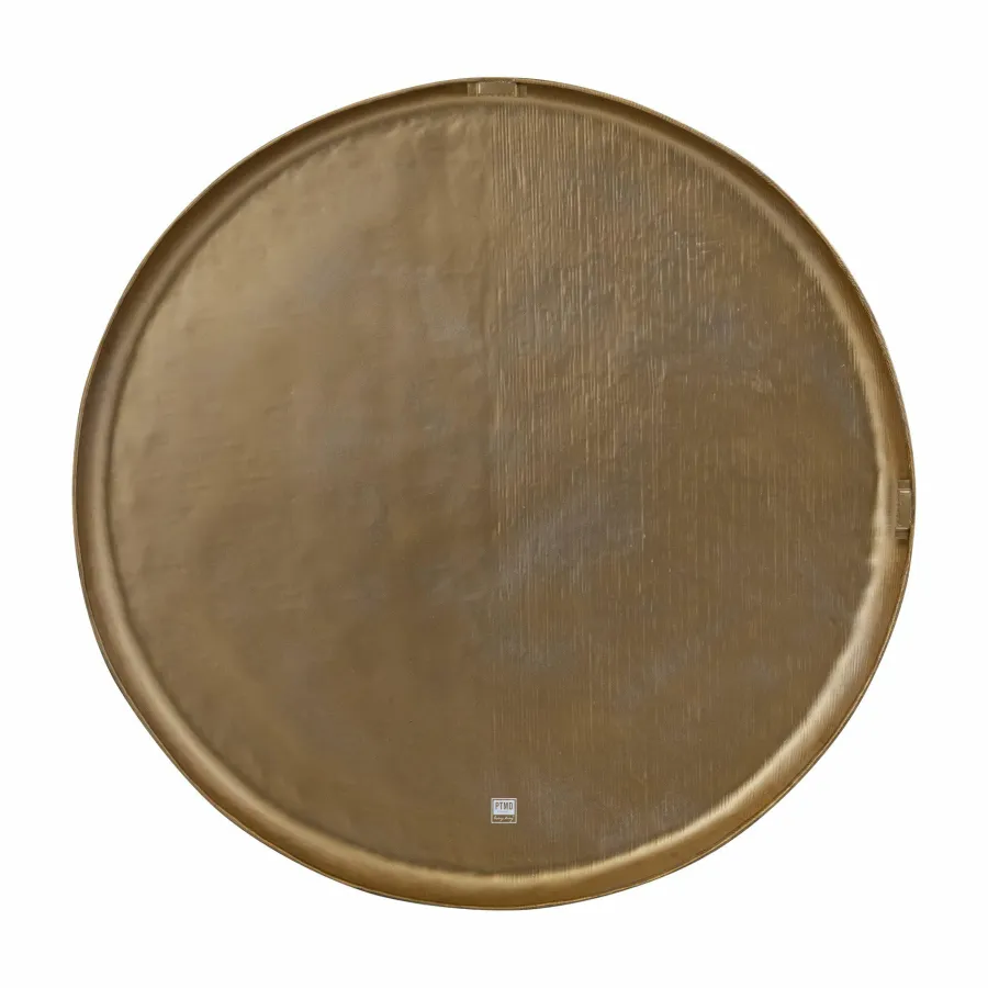 PTMD Wandornament Jowad Antiek Goud geribbed S - Ø60.5 cm Discount