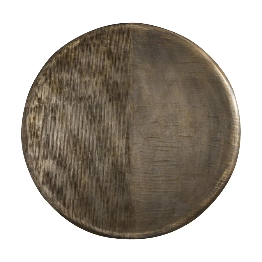 PTMD Wandornament Jowad Antiek Goud geribbed S - Ø60.5 cm Discount