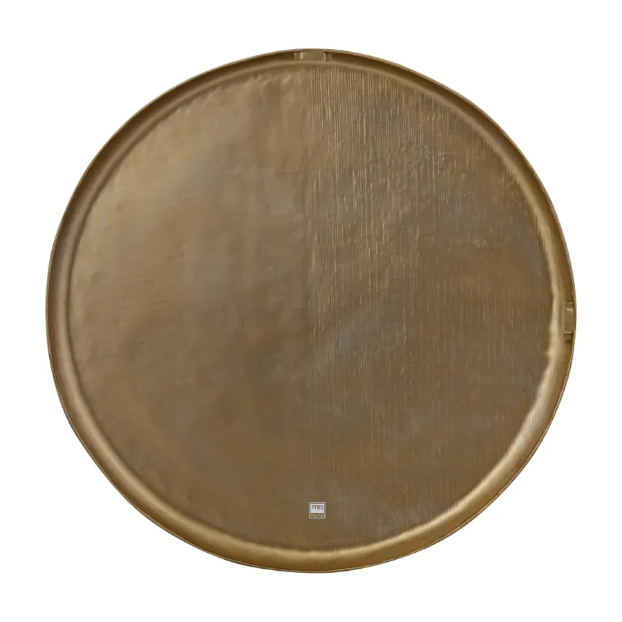 PTMD Wandornament Jowad Antiek Goud geribbed M - Ø80,5 cm New