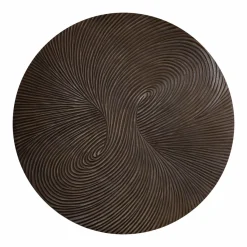 PTMD Wandornament Wiktor Bruin MDF rond swirl carved XL Discount