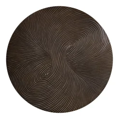 PTMD Wandornament Wiktor Bruin MDF rond swirl carved XL Discount