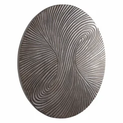 PTMD Wandornament Wiktor Bruin MDF rond swirl carved L Best