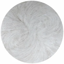 PTMD Wandornament Wiktor Wit MDF rond swirl carved XL Sale