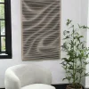 PTMD Wandpaneel Aleishia Crème rechthoekig Wavy Best