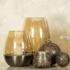 PTMD Windlicht Kalley bruin L Clearance