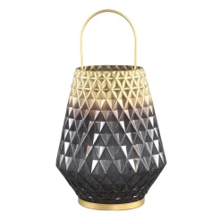 PTMD Windlicht Shanice Grijs/Goud L Discount
