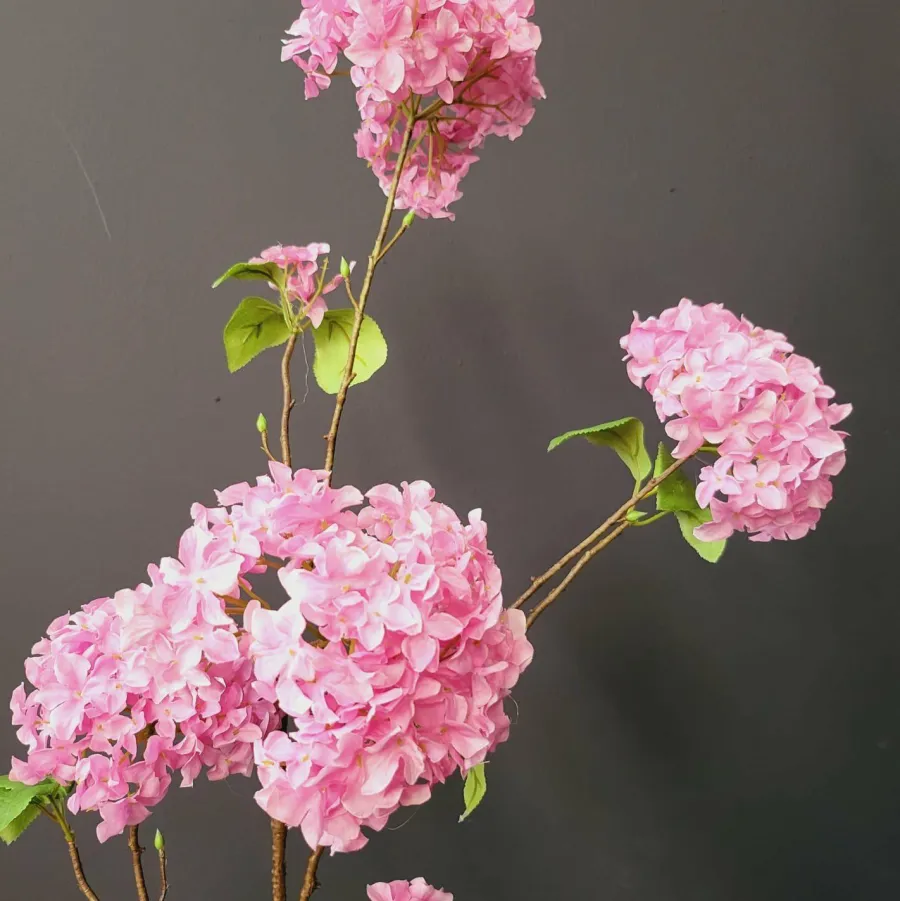 Pure Kunsttak Hortensia groot 110 cm roze Online