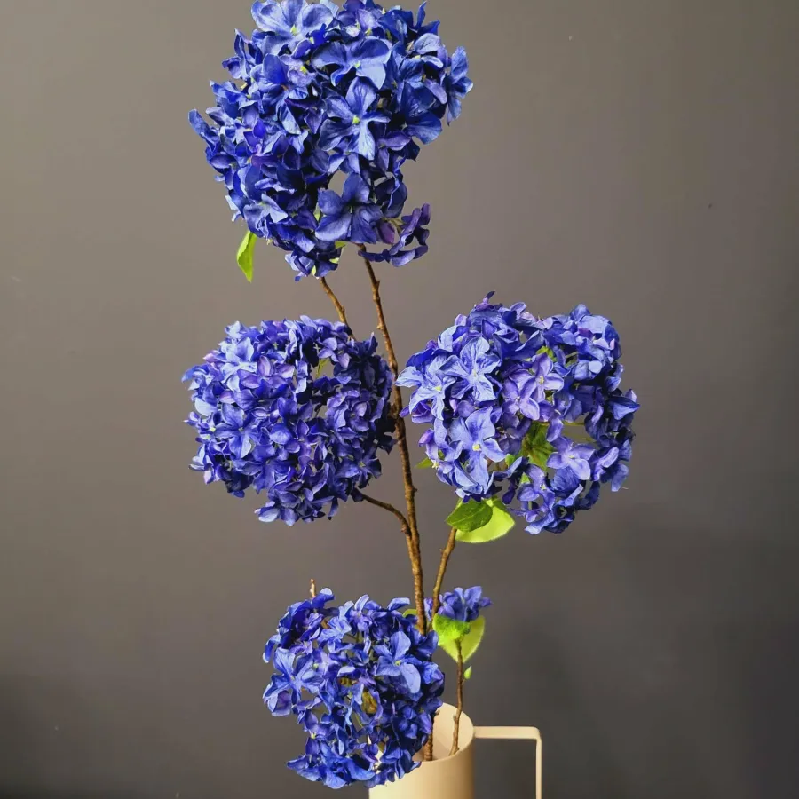 Pure Kunsttak Hortensia groot 110 cm donkerblauw Outlet