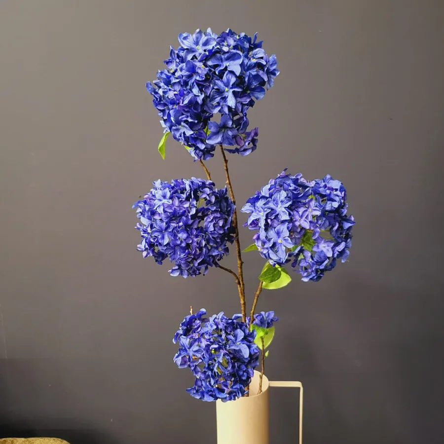 Pure Kunsttak Hortensia groot 110 cm donkerblauw Outlet