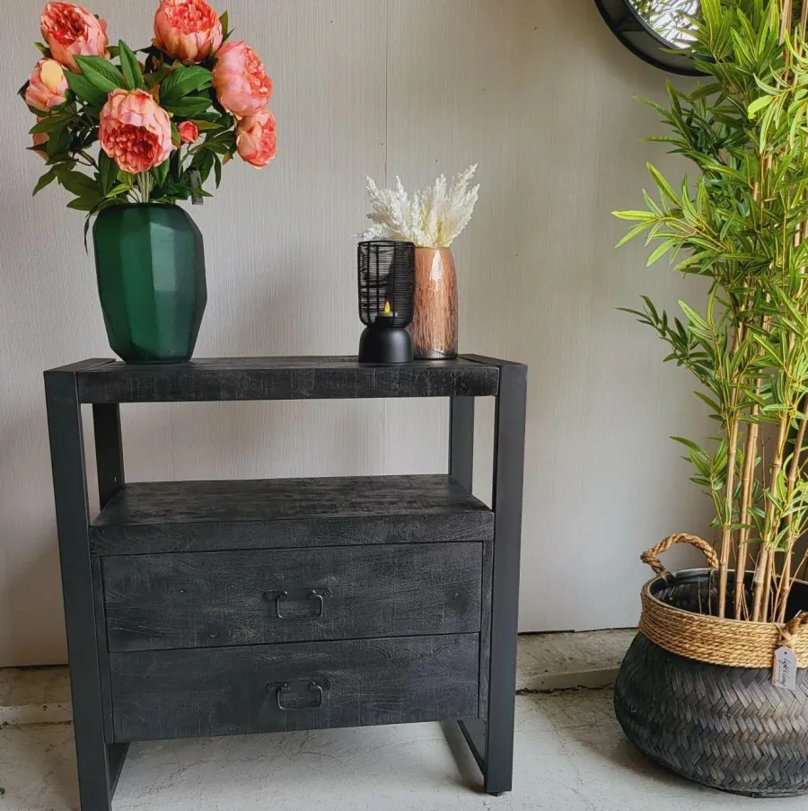 Pure Kunsttak Pioen X3 70 cm zalm Outlet
