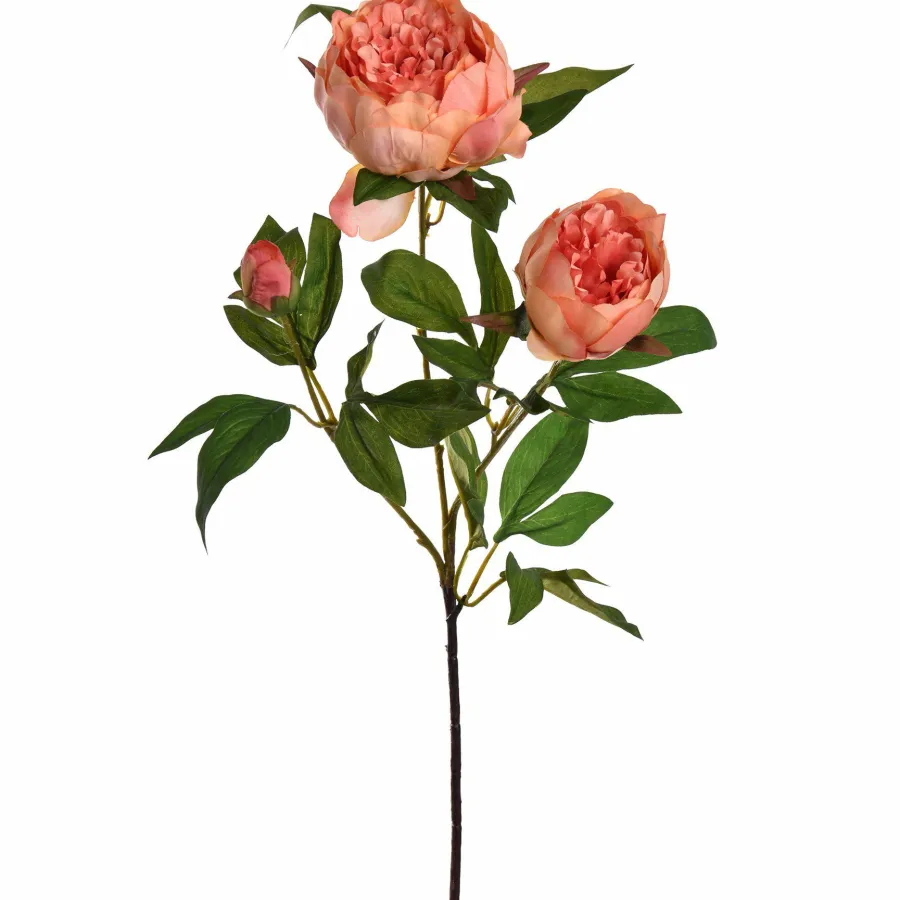 Pure Kunsttak Pioen X3 70 cm zalm Outlet