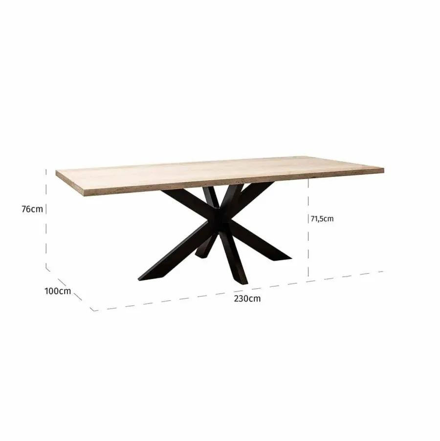 Richmond Interiors Avalon eettafel 230 cm Best