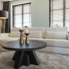 Richmond Interiors Bank Felix lounge links rond + 2.5 zitter white chenille (Bergen 900 white chenille) Online